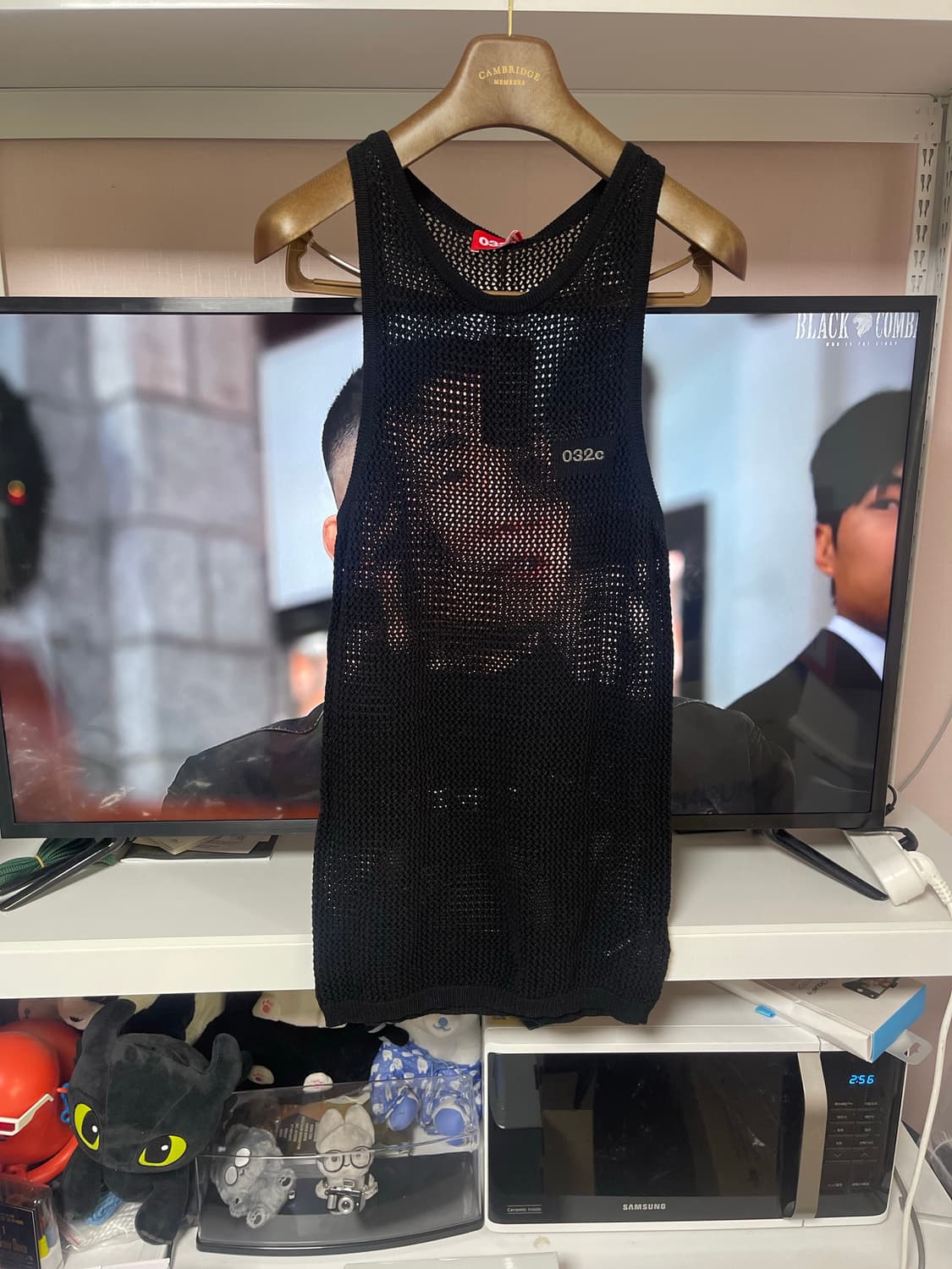 032c 블랙 매쉬 나시 상품이미지1