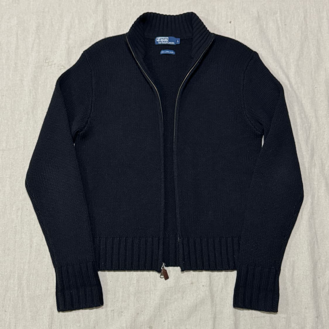 폴로랄프로렌 90s 빈티지 램스울 니트 집업 L 상품이미지1