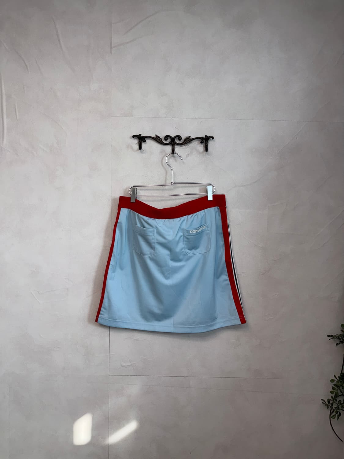 Converse blue red sporty track skirt 상품이미지4