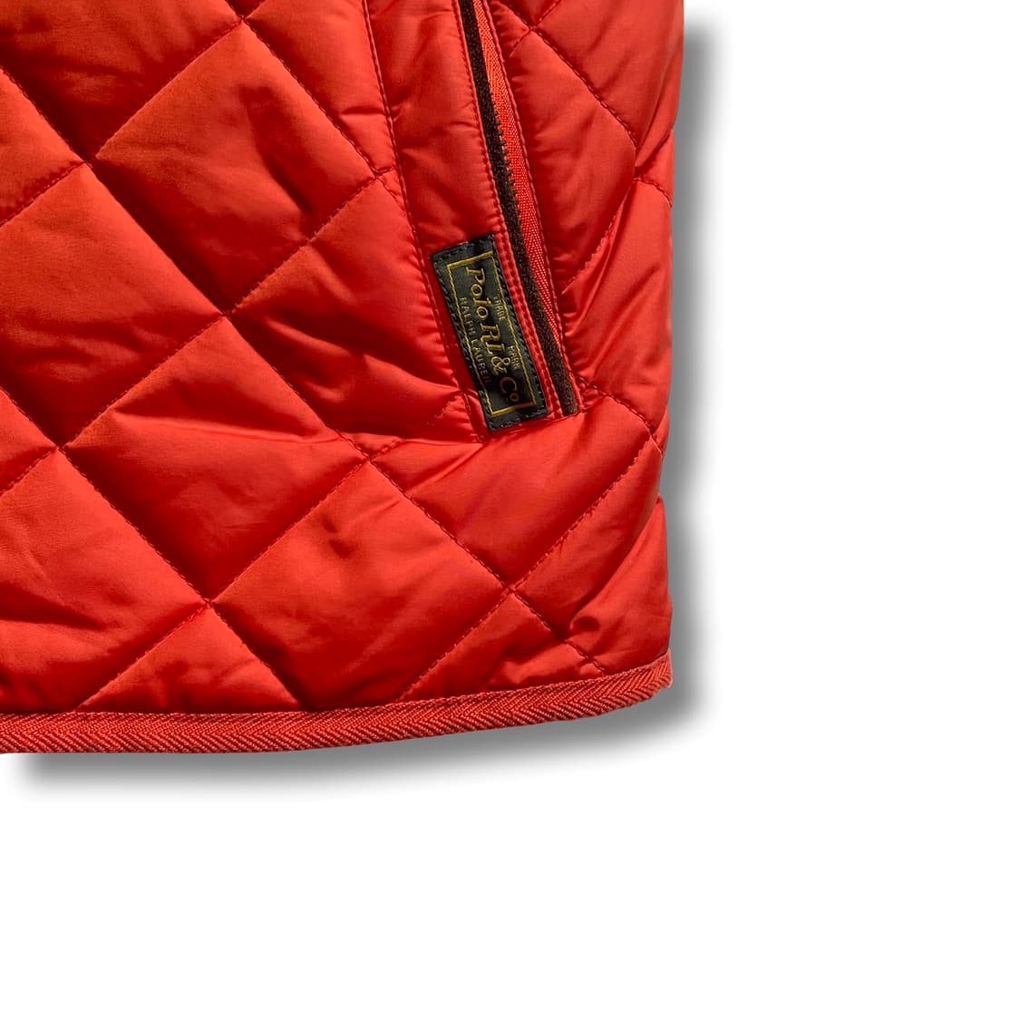 [S] 폴로 랄프로렌 빈티지 퀼팅 조끼 오렌지 상품이미지4