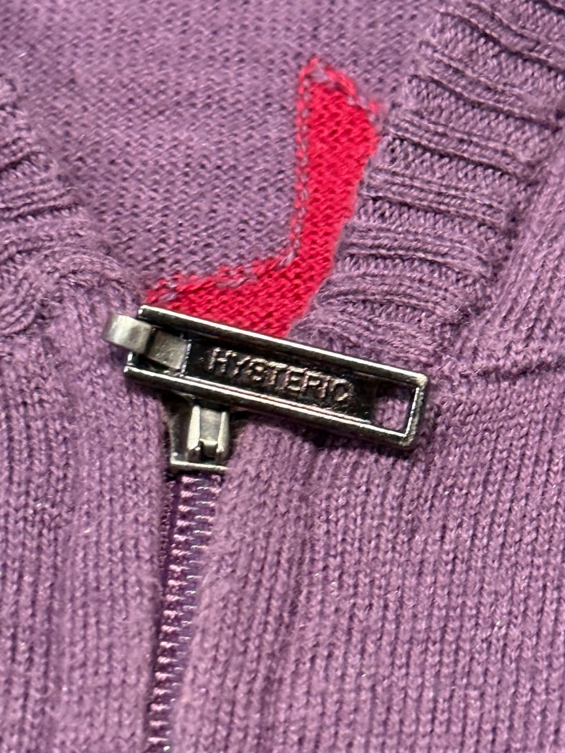 히스테릭 글래머 아카이브 히스걸과 무수한 별 실크 혼방 후드 집업 자켓 상품이미지5