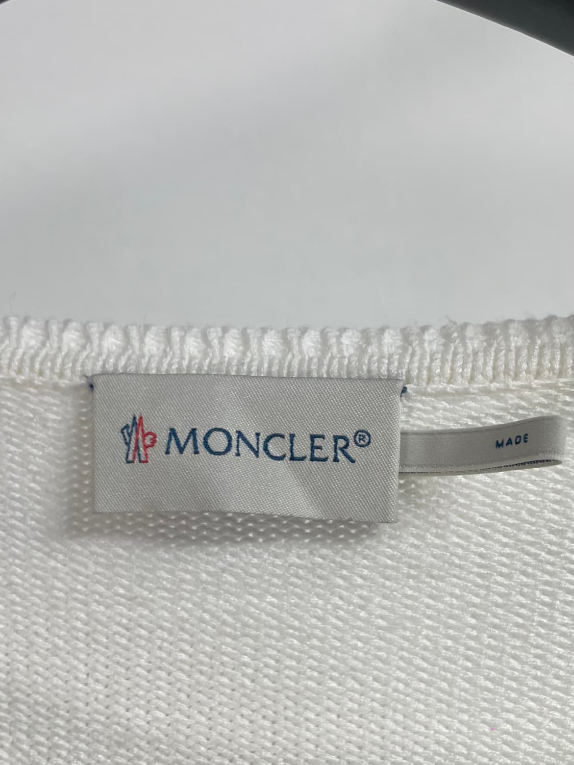 몽클레어 우먼스 화이트 라운드 니트 (on.412)   상품이미지4