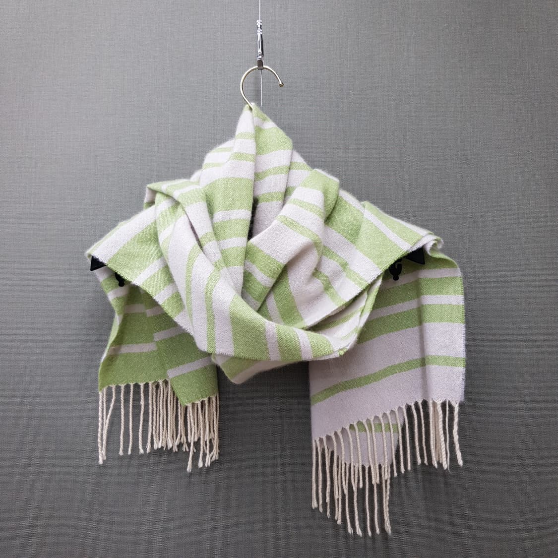 콜롬보 COLOMBO 100% 캐시미어 스트라이프 머플러 상품이미지2