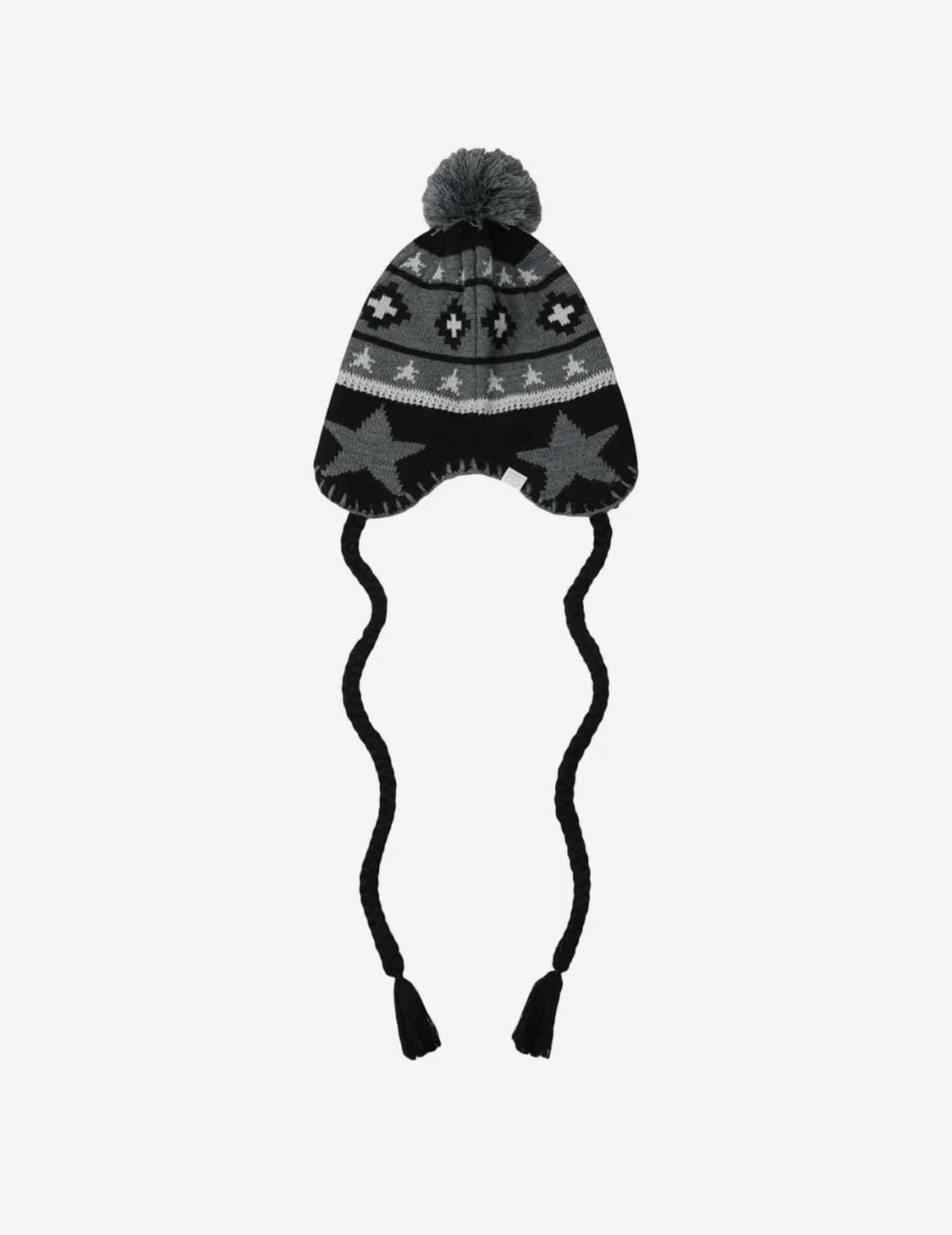 STAR EARFLAP BEANIE [BLACK] 상품이미지2