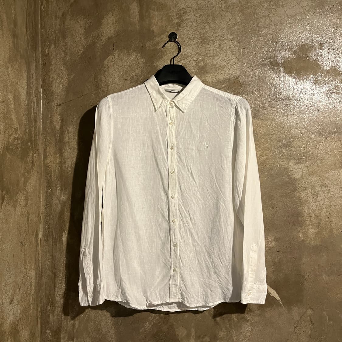 헤지스 린넨 화이트 셔츠 상품이미지1