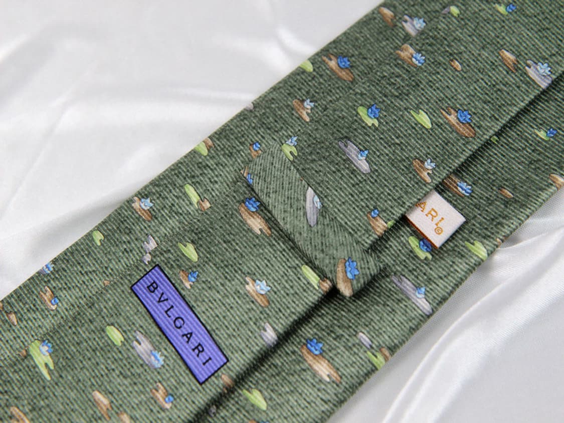 불가리 9.7cm A등급 남자 명품 넥타이 상품이미지3