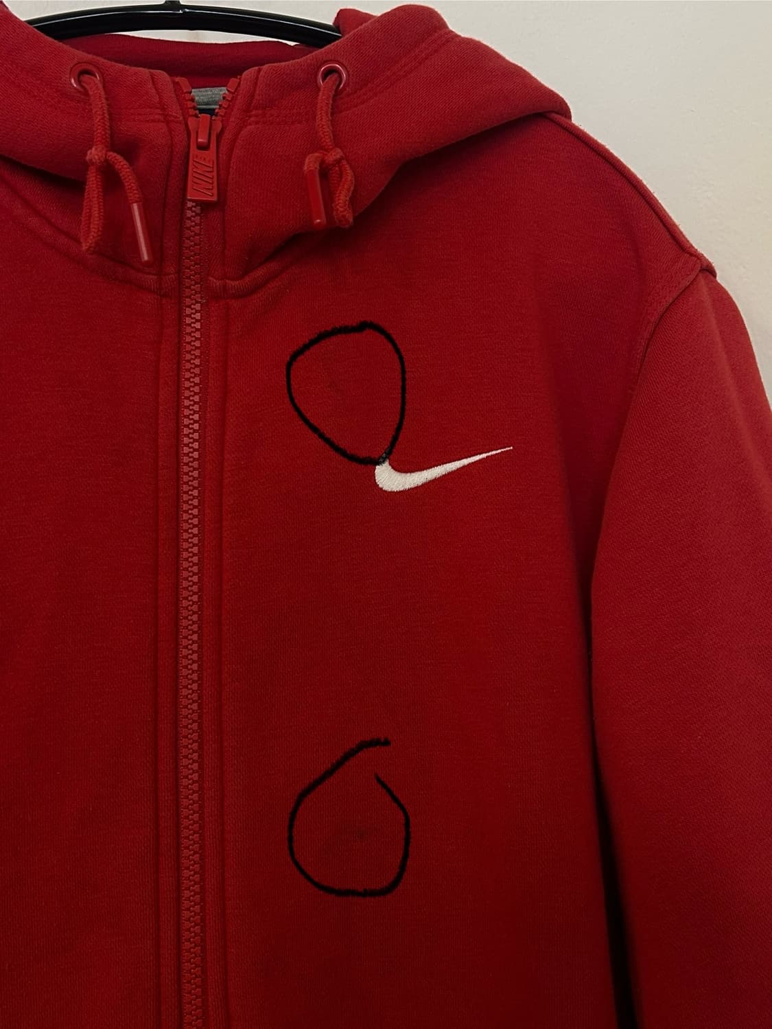 나이키 빨간색 후드집업 M 상품이미지6