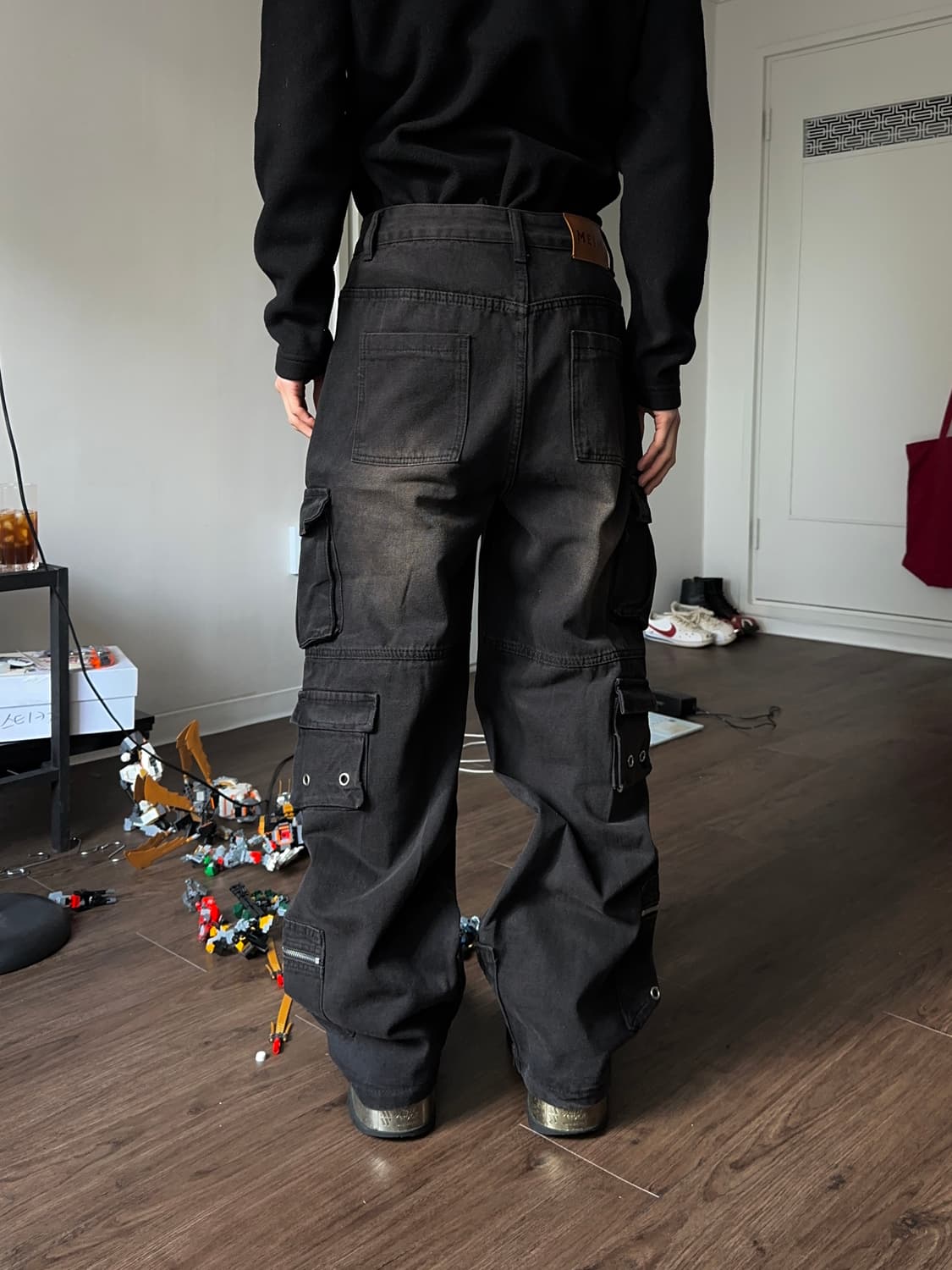 Meim 루즈 데님 카고 팬츠 상품이미지4