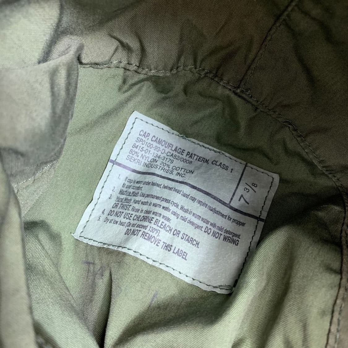 US Army 오리지널 빈티지 밀리터리 군모 상품이미지5