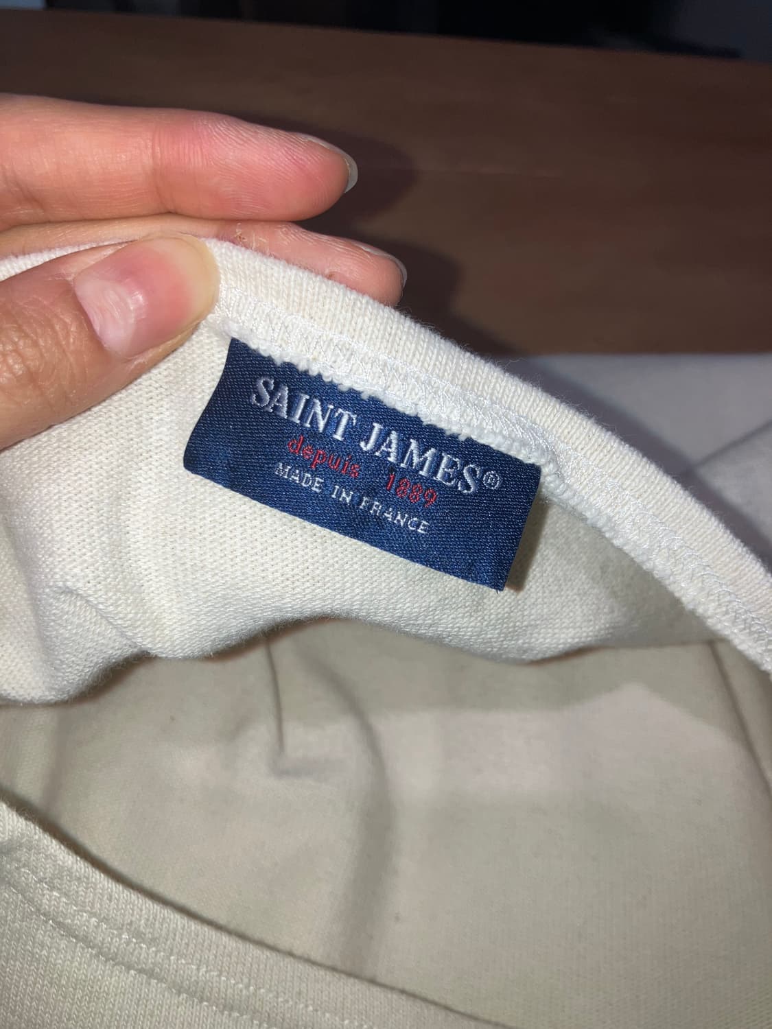 Saint James 엘보 패치 보트넥 니트 M 상품이미지8