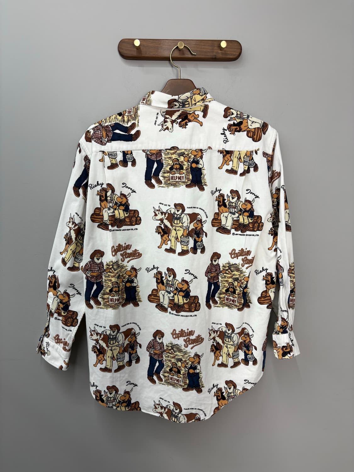 캡틴산타 패턴 코듀로이 버튼다운 셔츠 A3068 상품이미지4