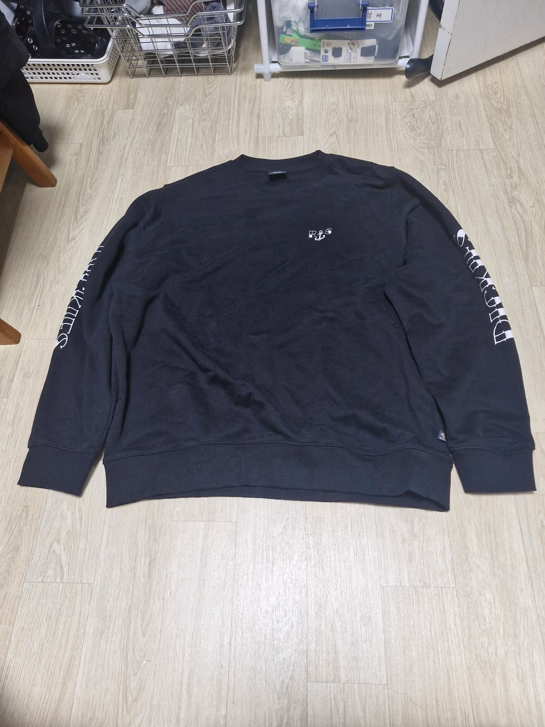 디키즈 로니 샌드발 플리스 풀오버 크루넥 스케이트 라인 l 상품이미지1