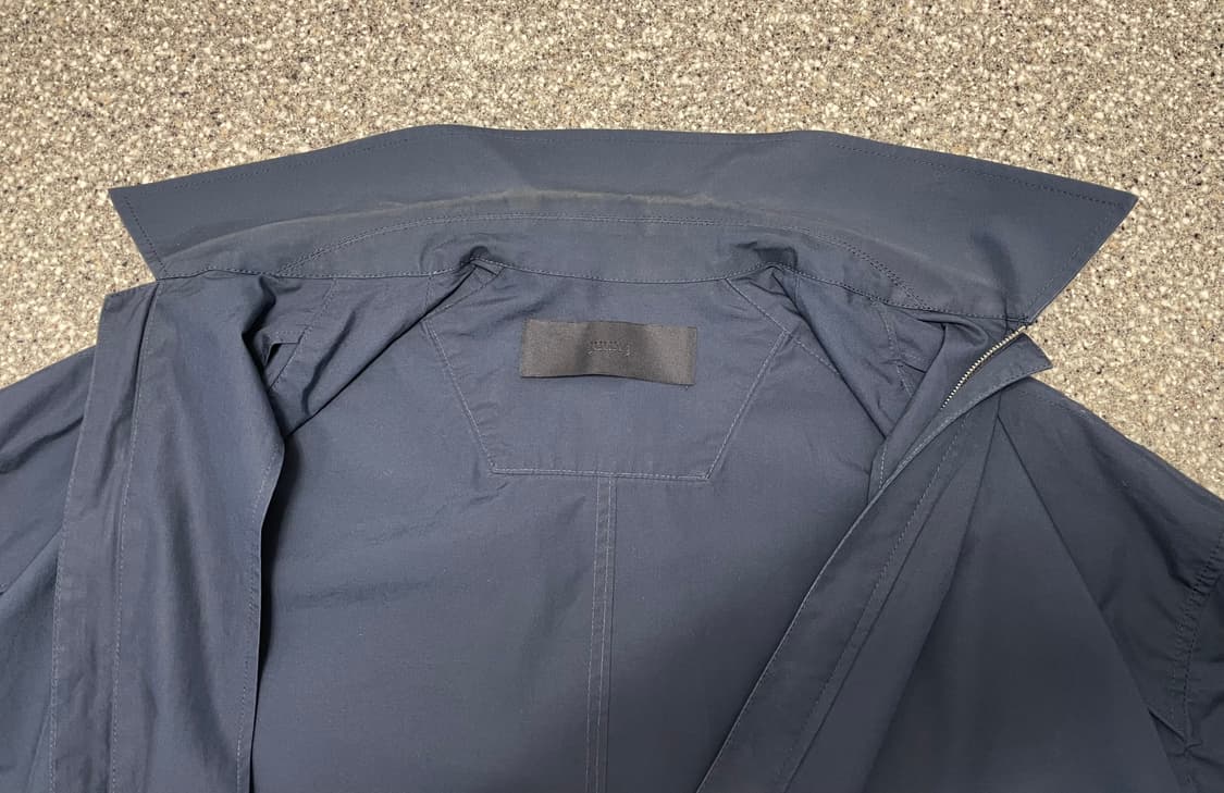 준지 오버셔츠 집업 네이비 사이즈 48 상품이미지7