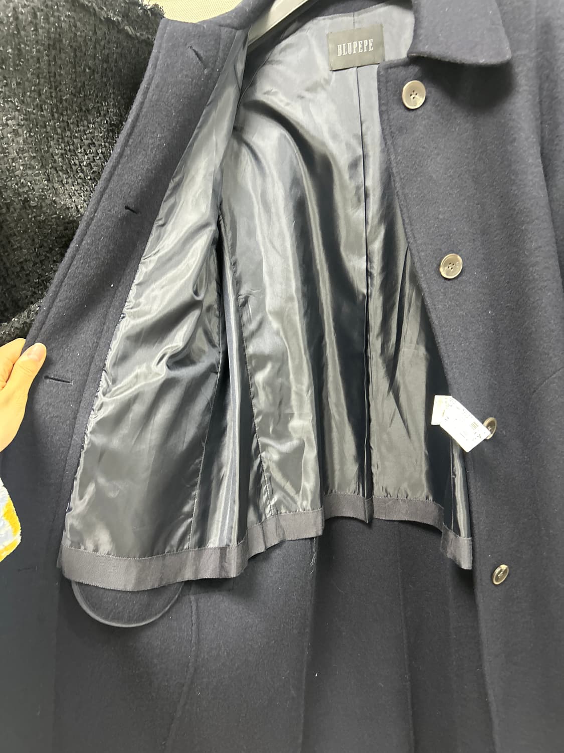 블루페페 네이비색 싱글코트 상품이미지5