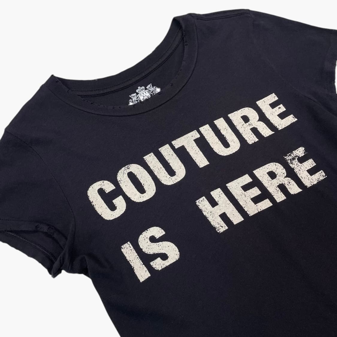 쥬시꾸뛰르 Juicy Couture 딥네이비 데미지 반팔 티셔츠 34 상품이미지2