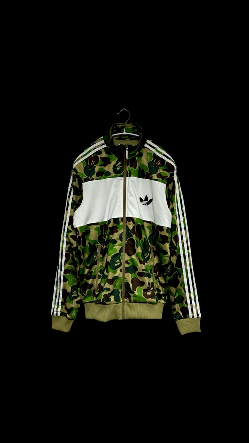 아디다스 베이프 녹계 집업 상품이미지1