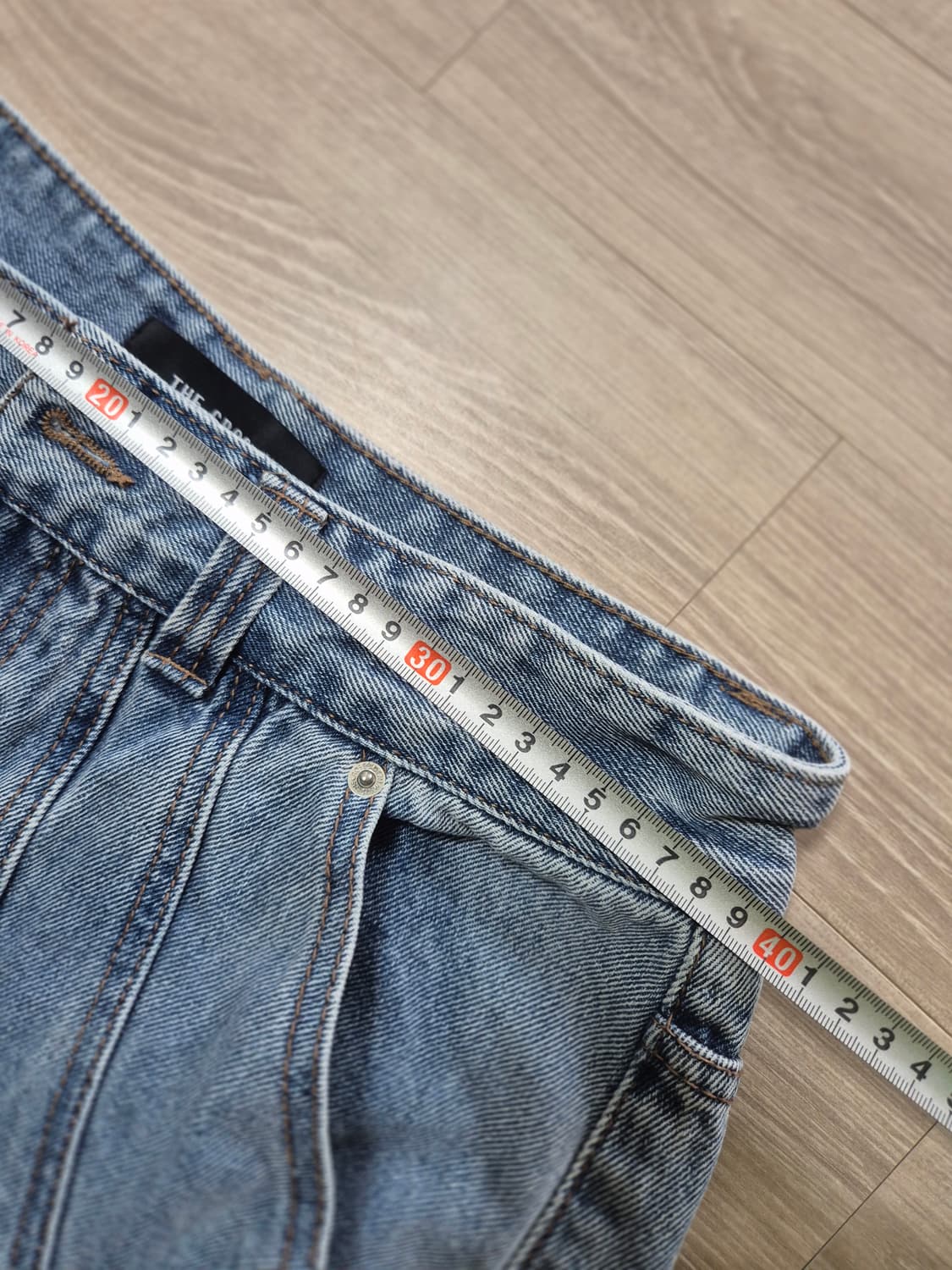 와이드데님 통청바지 상품이미지3