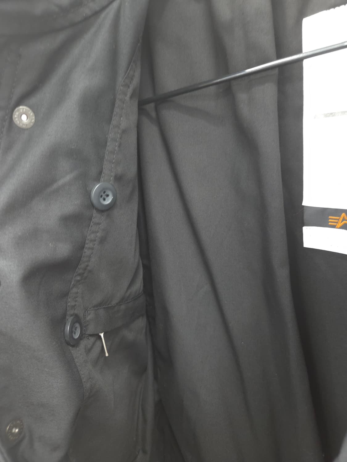 XS [새상품]알파인더스트리 M-65 필드 코트 블랙 상품이미지5