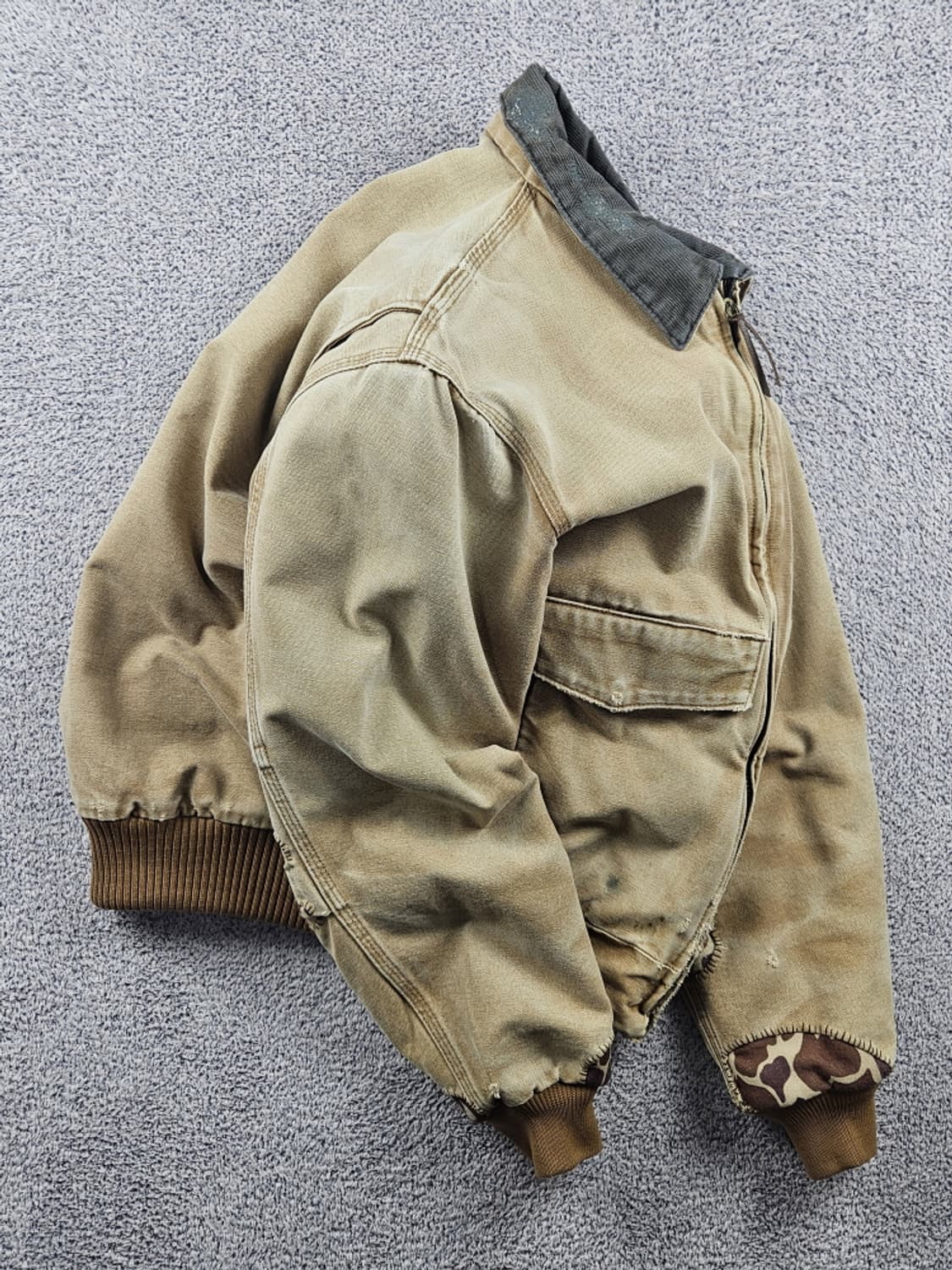 칼하트 J165 데저트카모 리페어 커스텀 워크자켓 ( M )/ 10595 상품이미지4