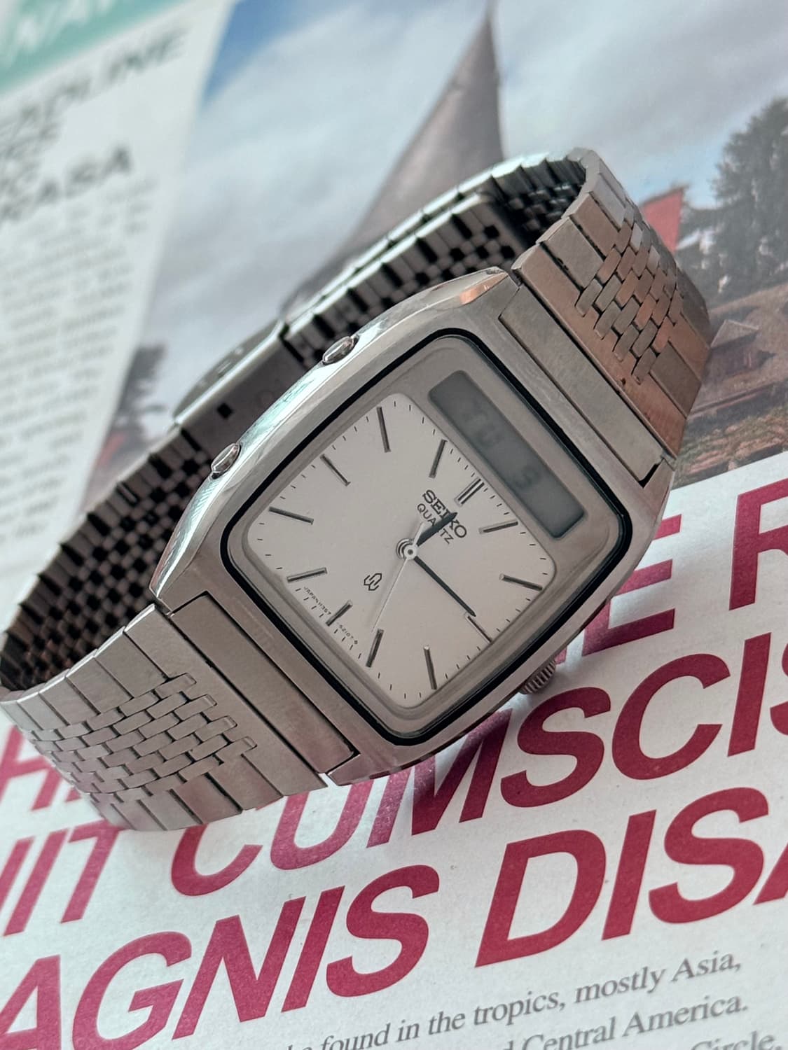 Seiko 세이코 쿼츠 아나디지 알람 크로노그래프 007 상품이미지6