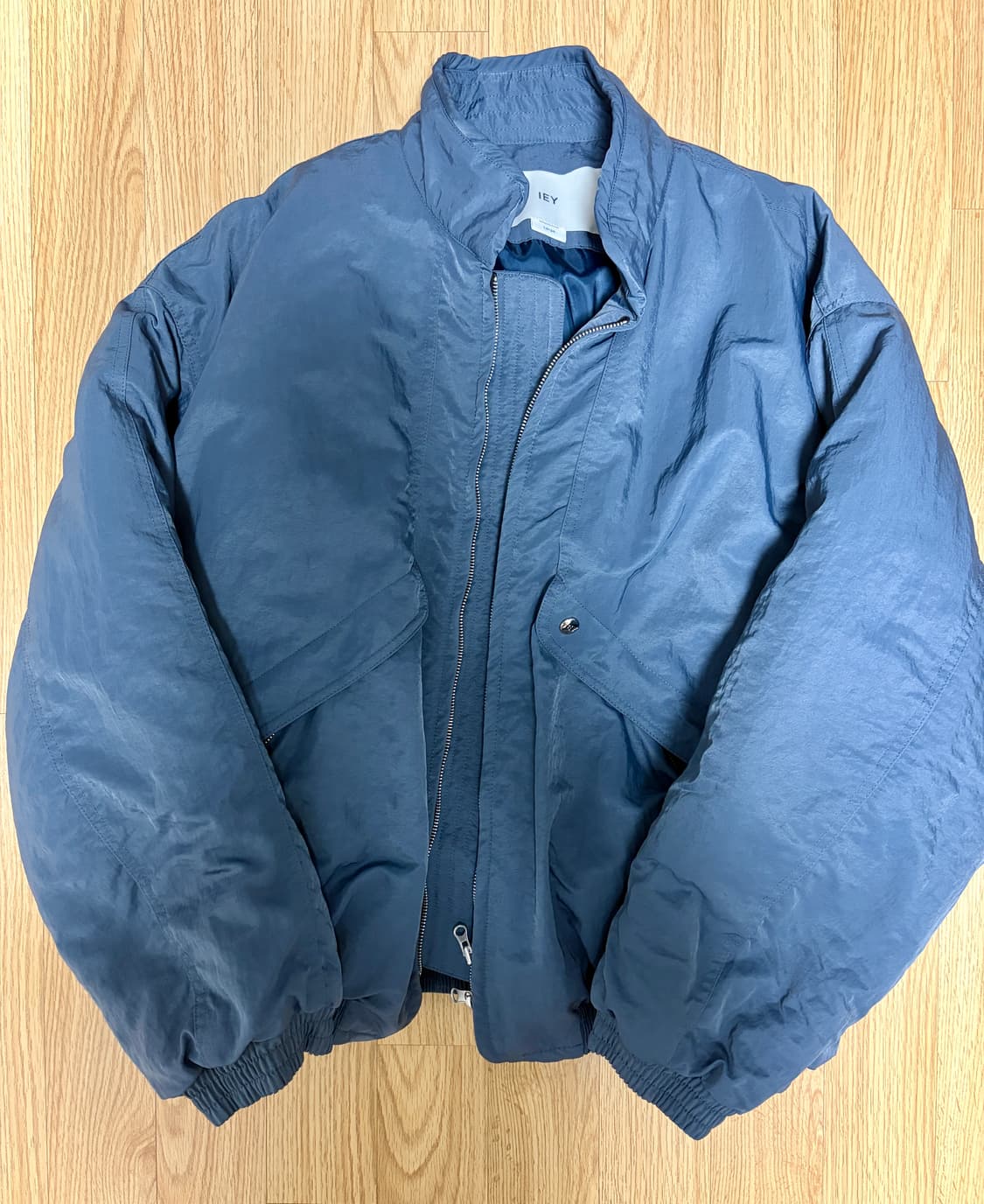 이에이 와이어 컬러 오버사이즈 점퍼 패딩 자켓 블루 L 상품이미지2