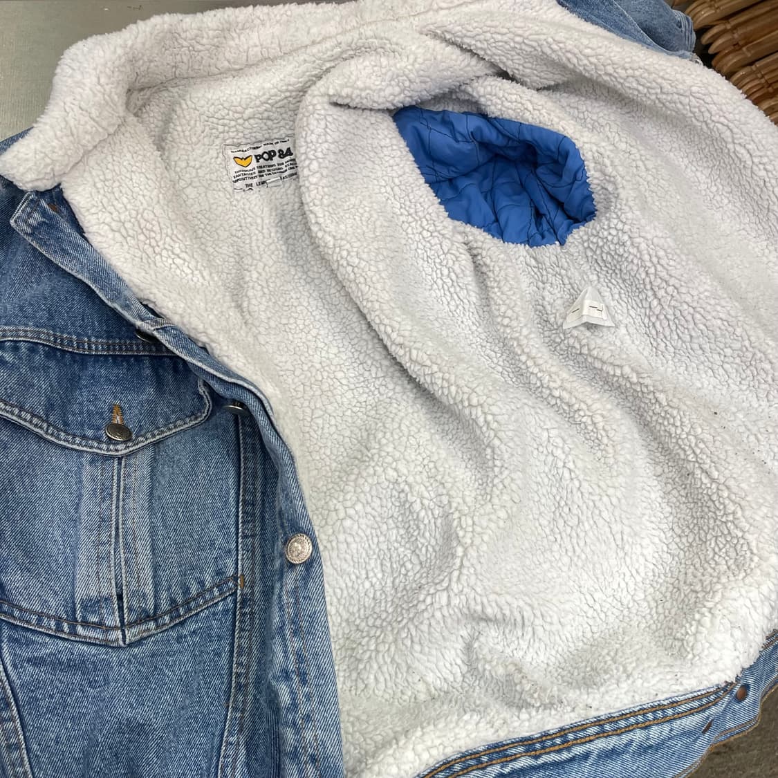 (L) 90s 이탈리안 빈티지 pop84 쉐르파 자켓 상품이미지9