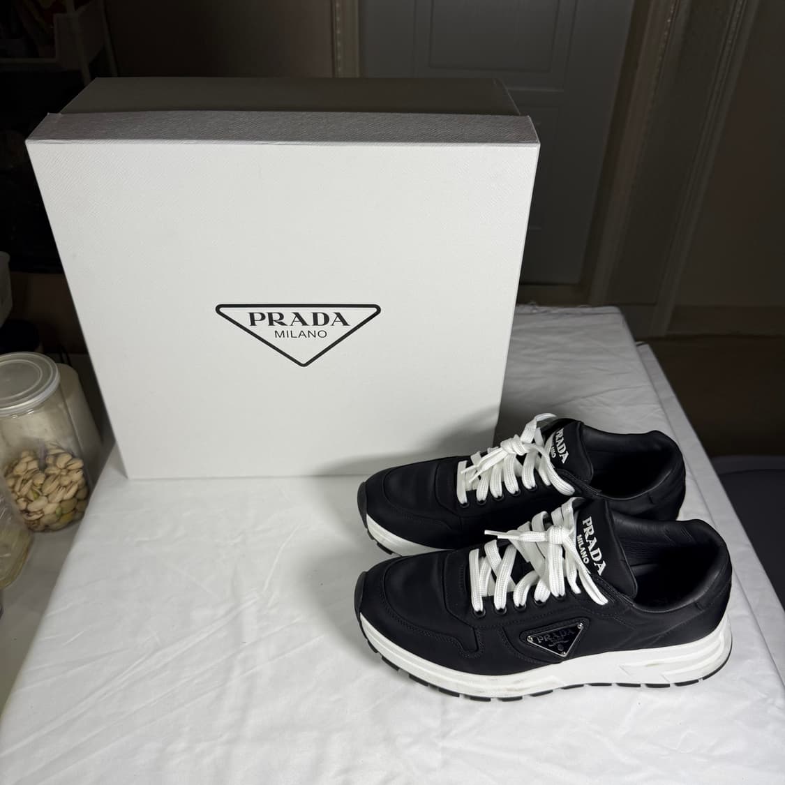 프라다 프랙스 01 리나일론 레더 스니커즈 상품이미지7