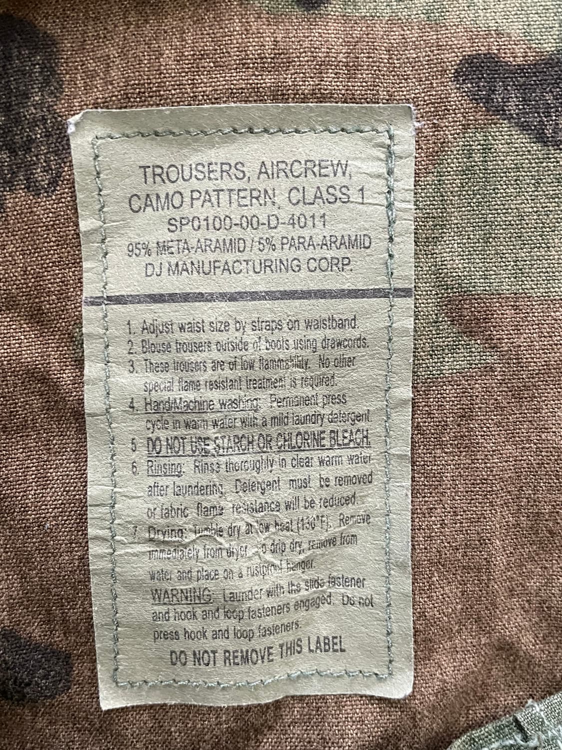 us army 오리지널 에어크루 카모 카고 팬츠 상품이미지3
