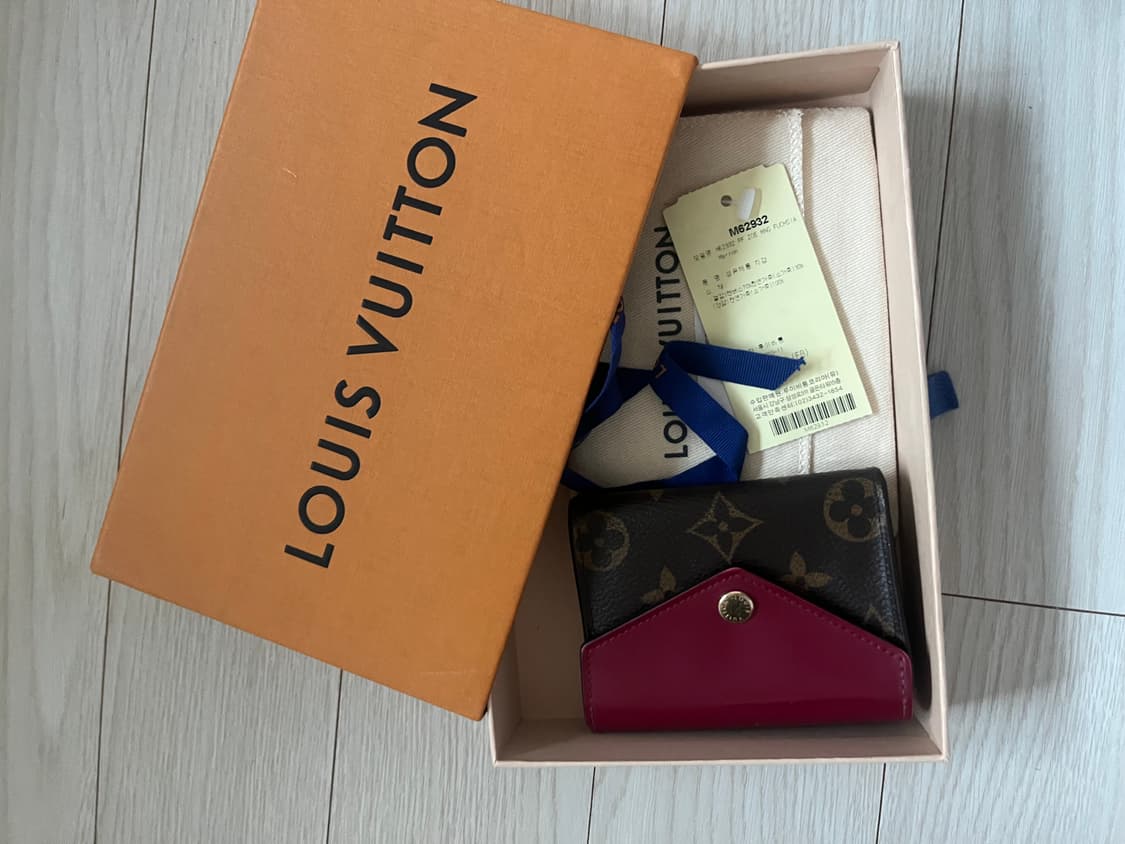 루이비통 모노그램 반지갑 푸시아 상품이미지4