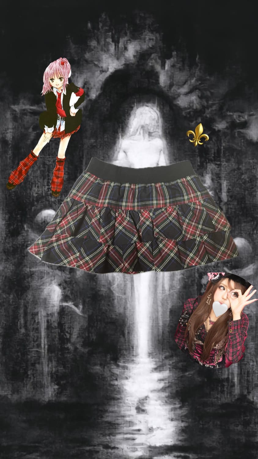 C.O.Z.A kitch skirt 캐캐체 체크 스커트 치마 상품이미지1