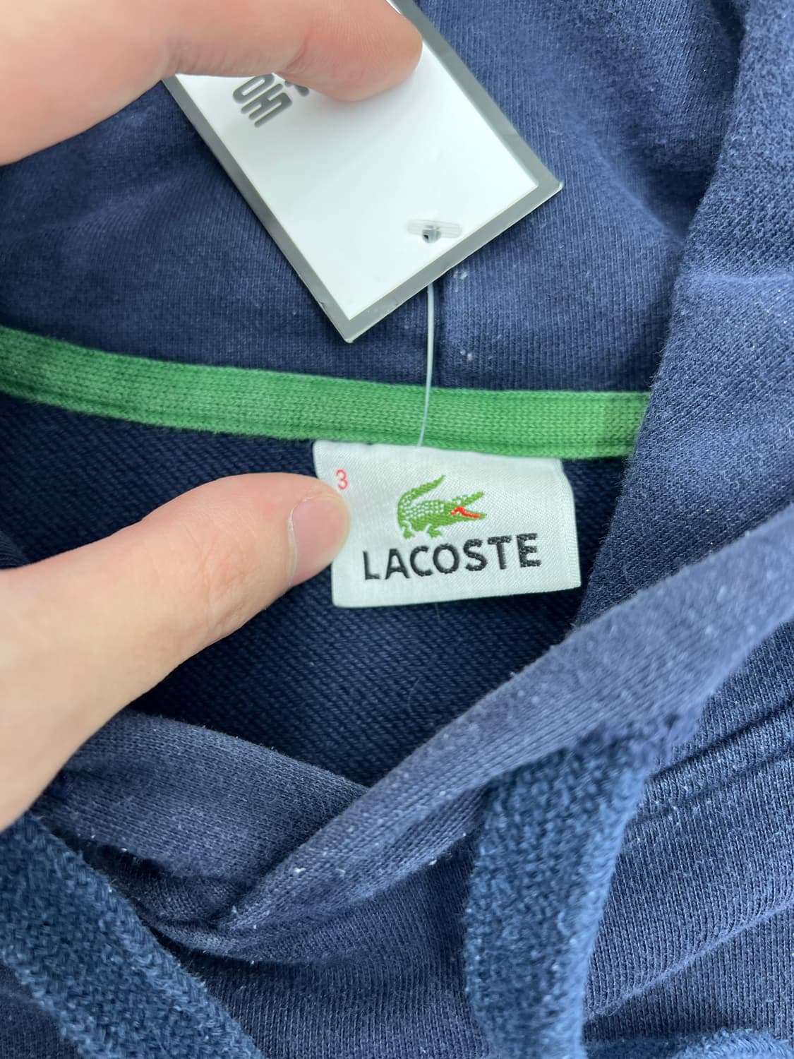 라코스테 빅 로고 후드티 상품이미지3