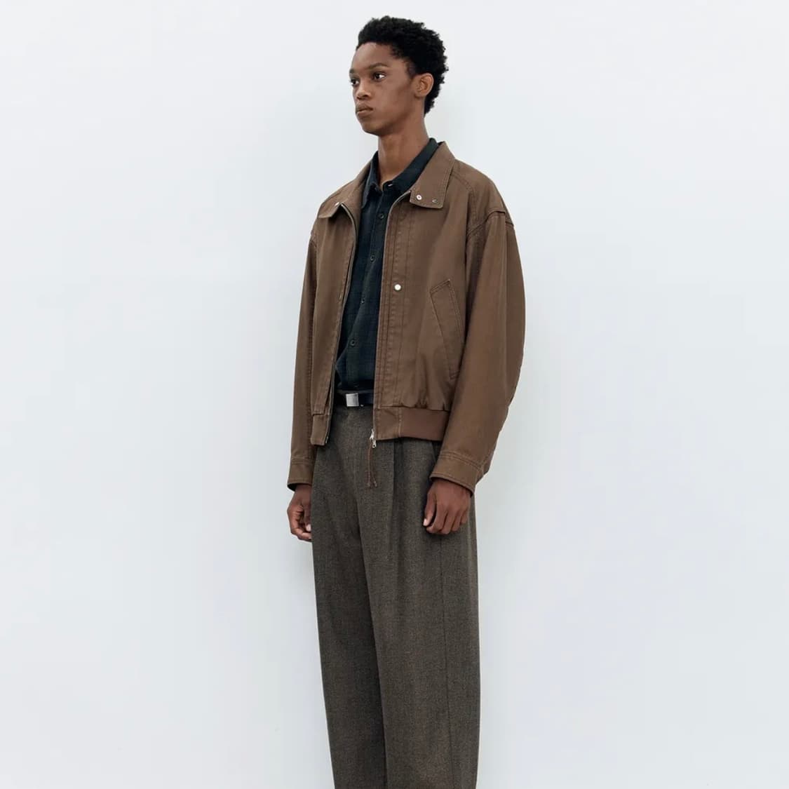 [인사일런스] 워시드 아스트로 자켓 BROWN_L 상품이미지6