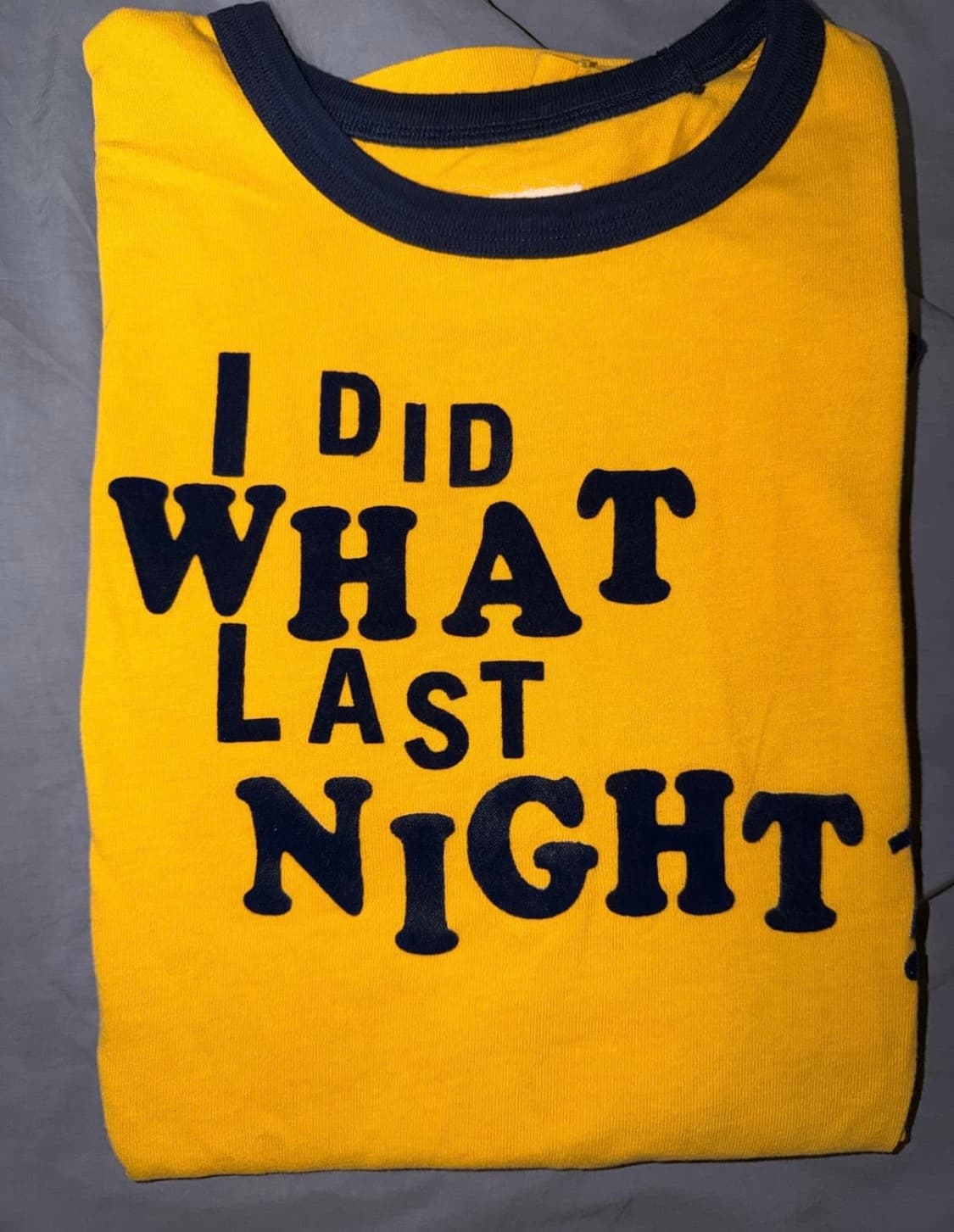 (단시간1착)I Did What Last Night Ringer 티셔츠 상품이미지1