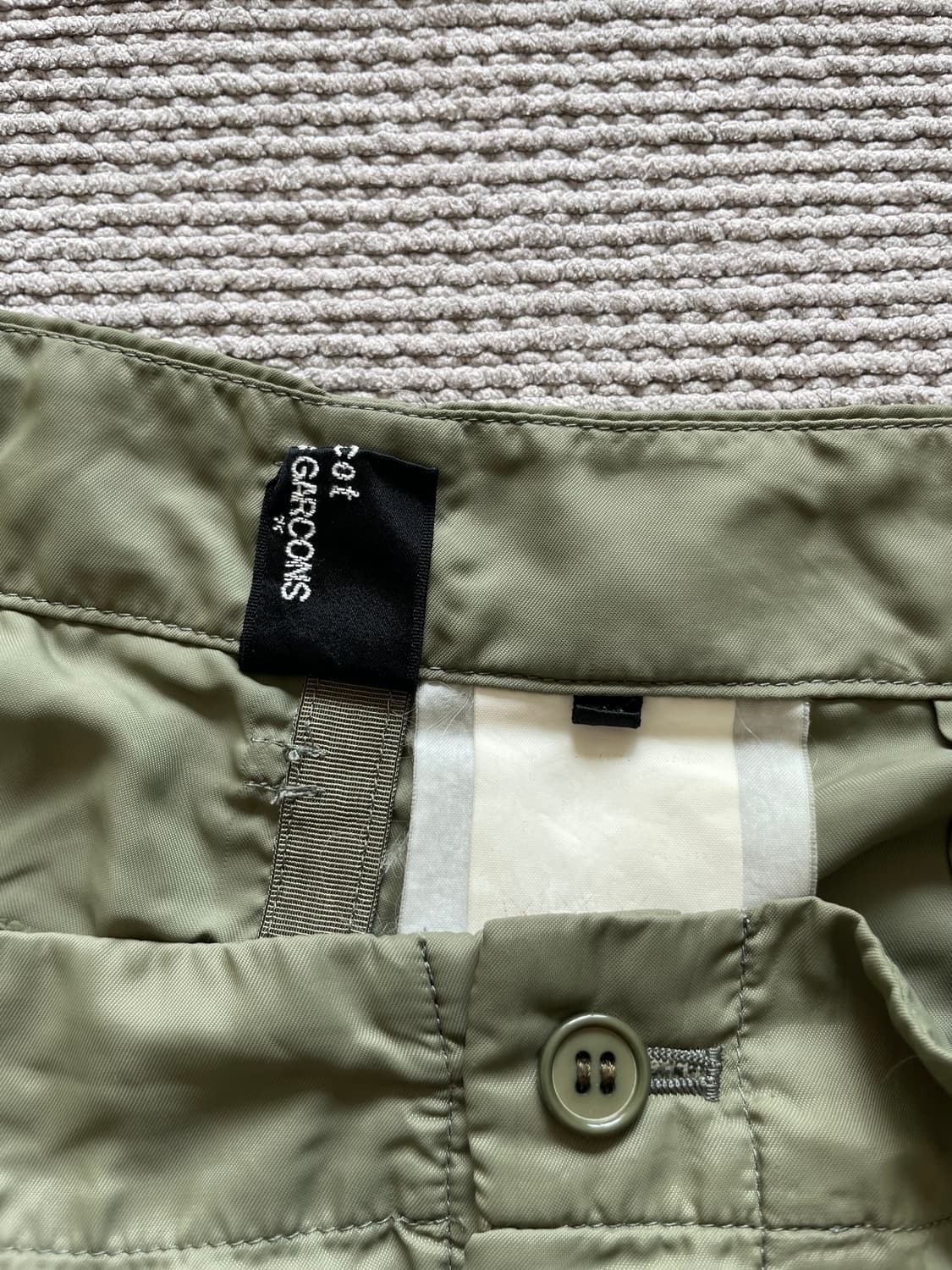 꼼데가르송 트리콧 나일론 스커트 상품이미지3