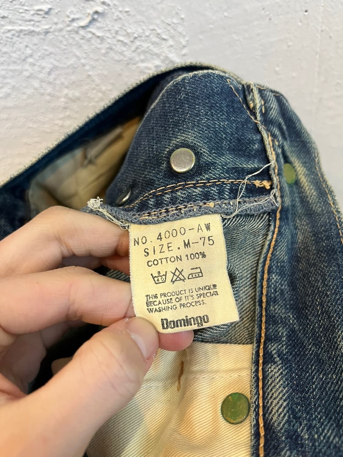 Domingo 도밍고 셀비지 컷팅 데님팬츠 Made in JAPAN 상품이미지9