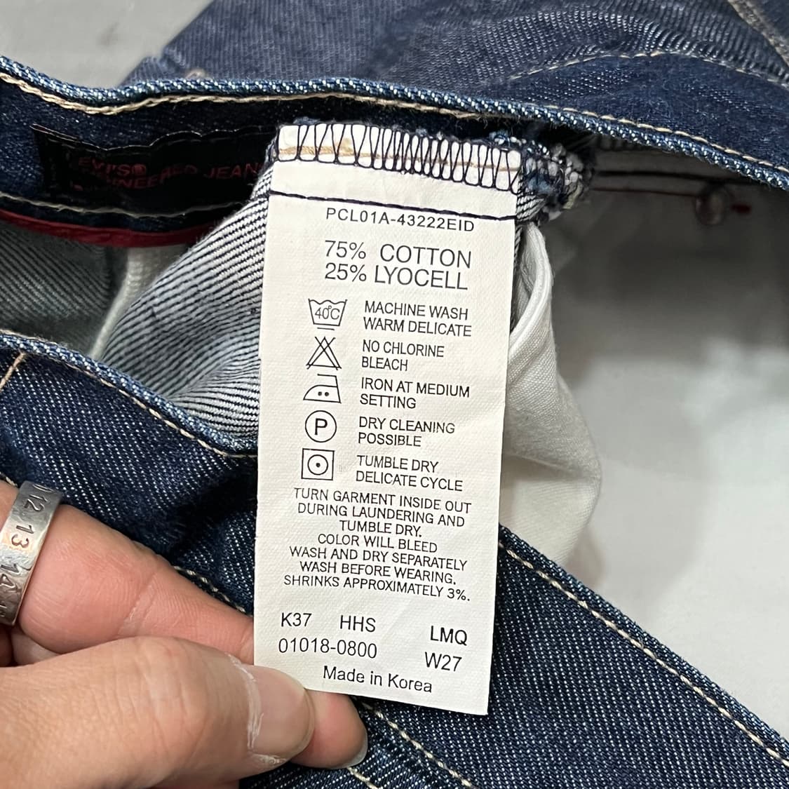  리바이스 엔지니어드진 플리츠 데님 스커트 y14677 상품이미지7