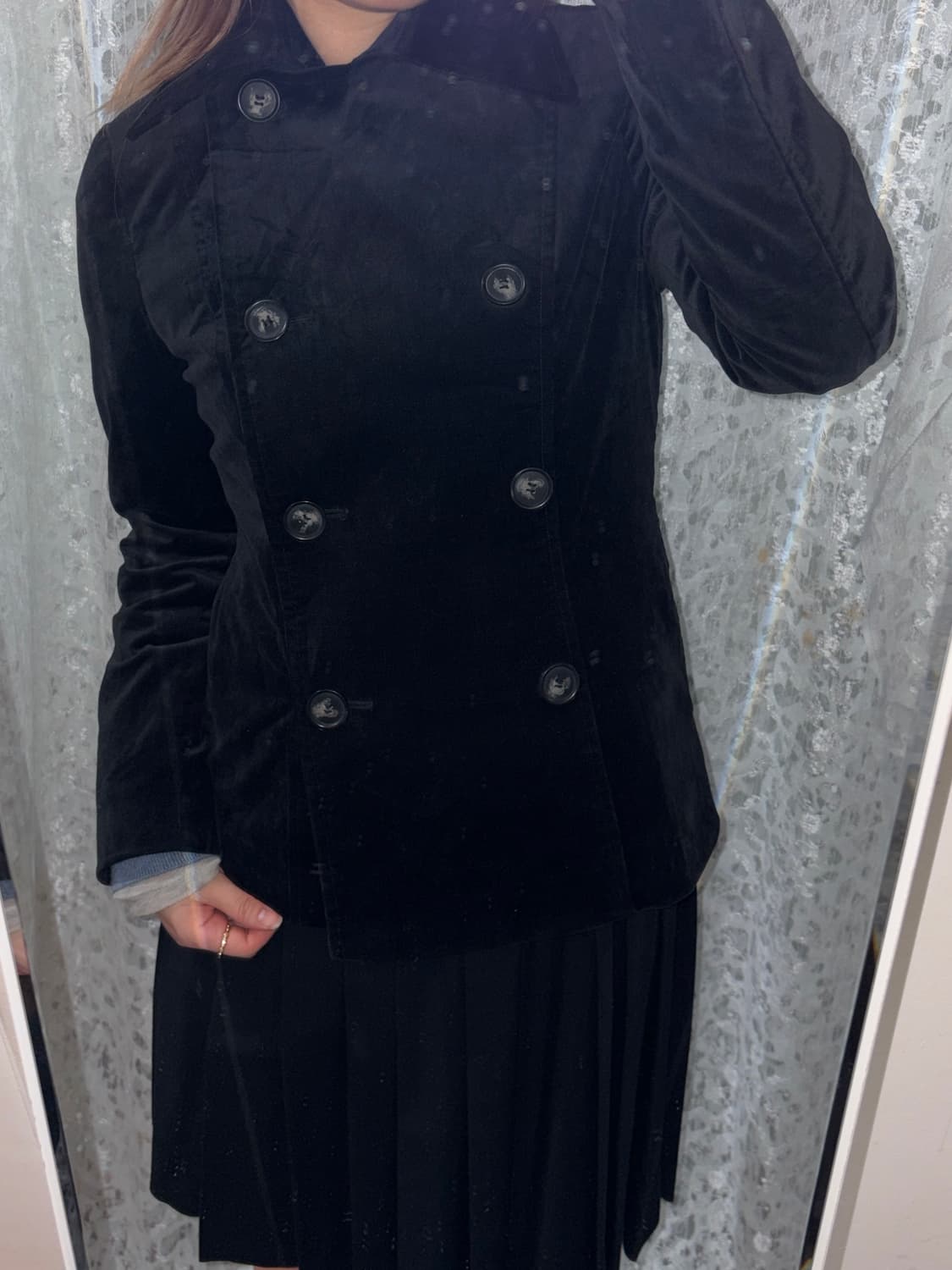 Black velvet jacket 상품이미지4