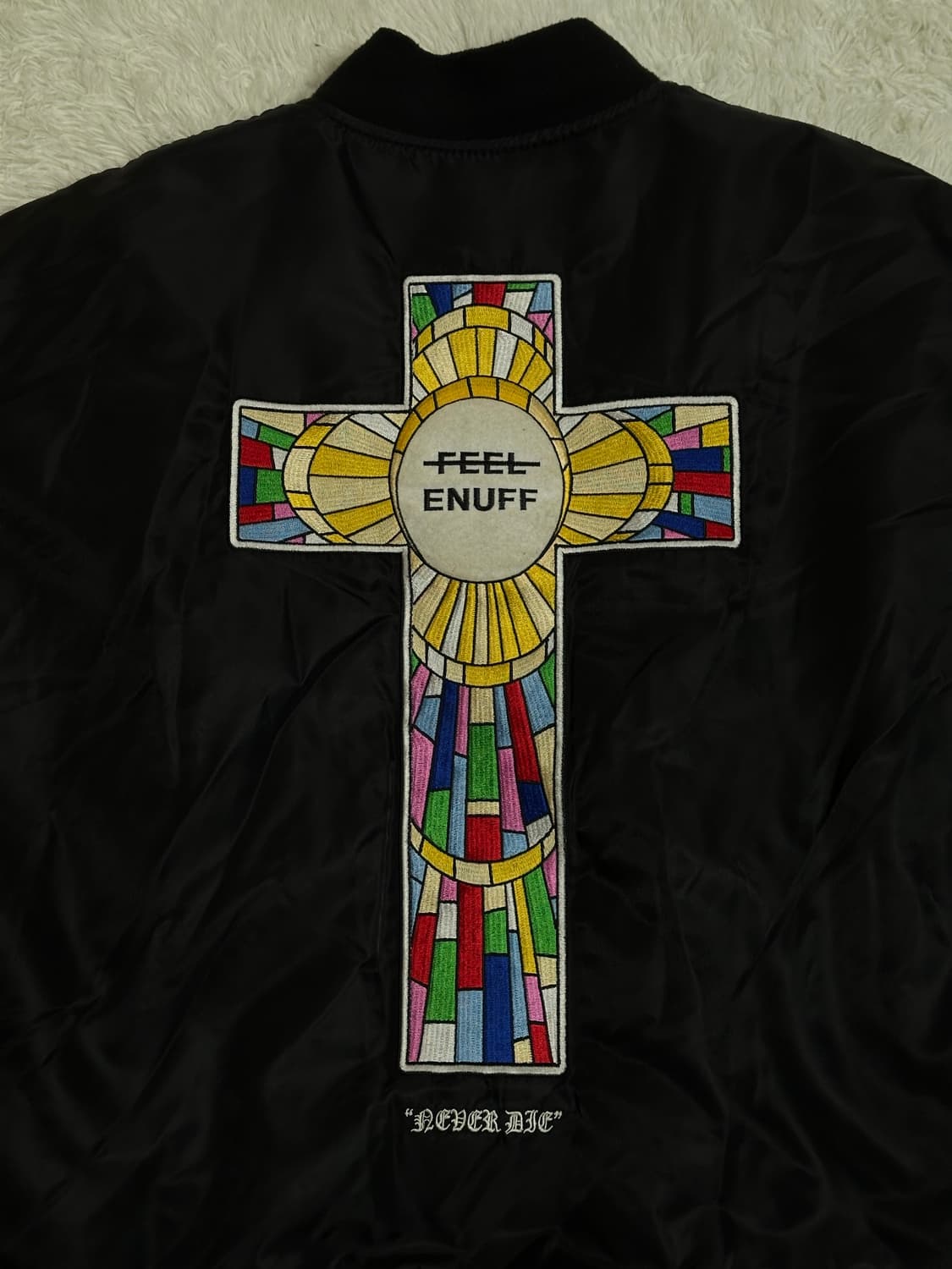 FEEL ENUFF 블랙 봄버 자켓 L 상품이미지9