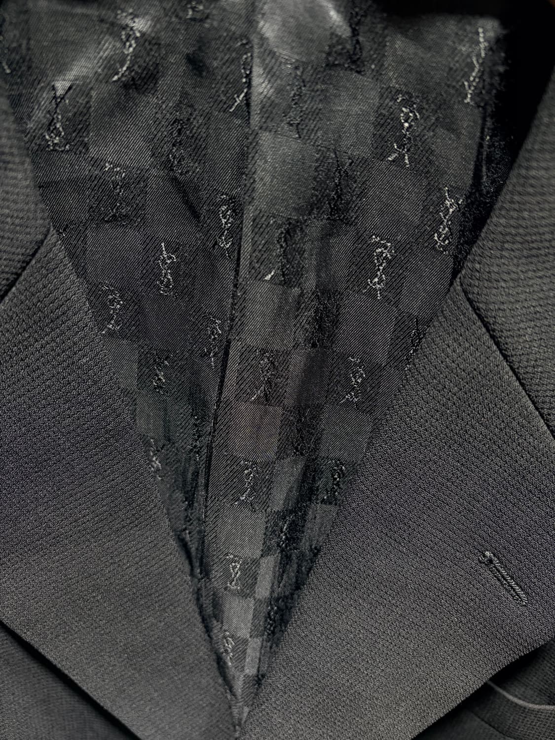 40L YSL 입생로랑 심볼로고 버튼 블랙 블레이저 상품이미지4