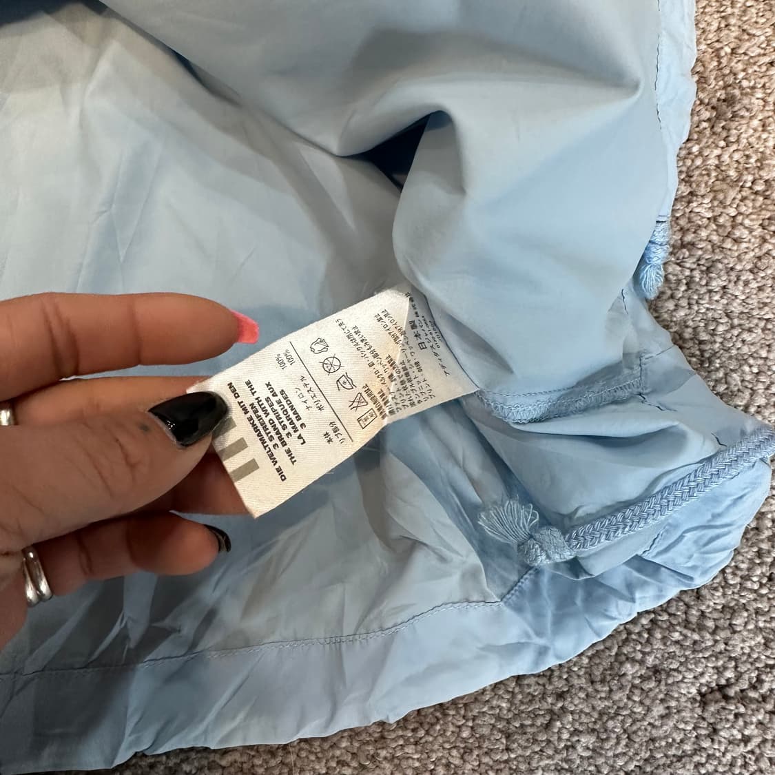 아디다스 올드스쿨 배색 브이넥 바람막이 웜업L 상품이미지6