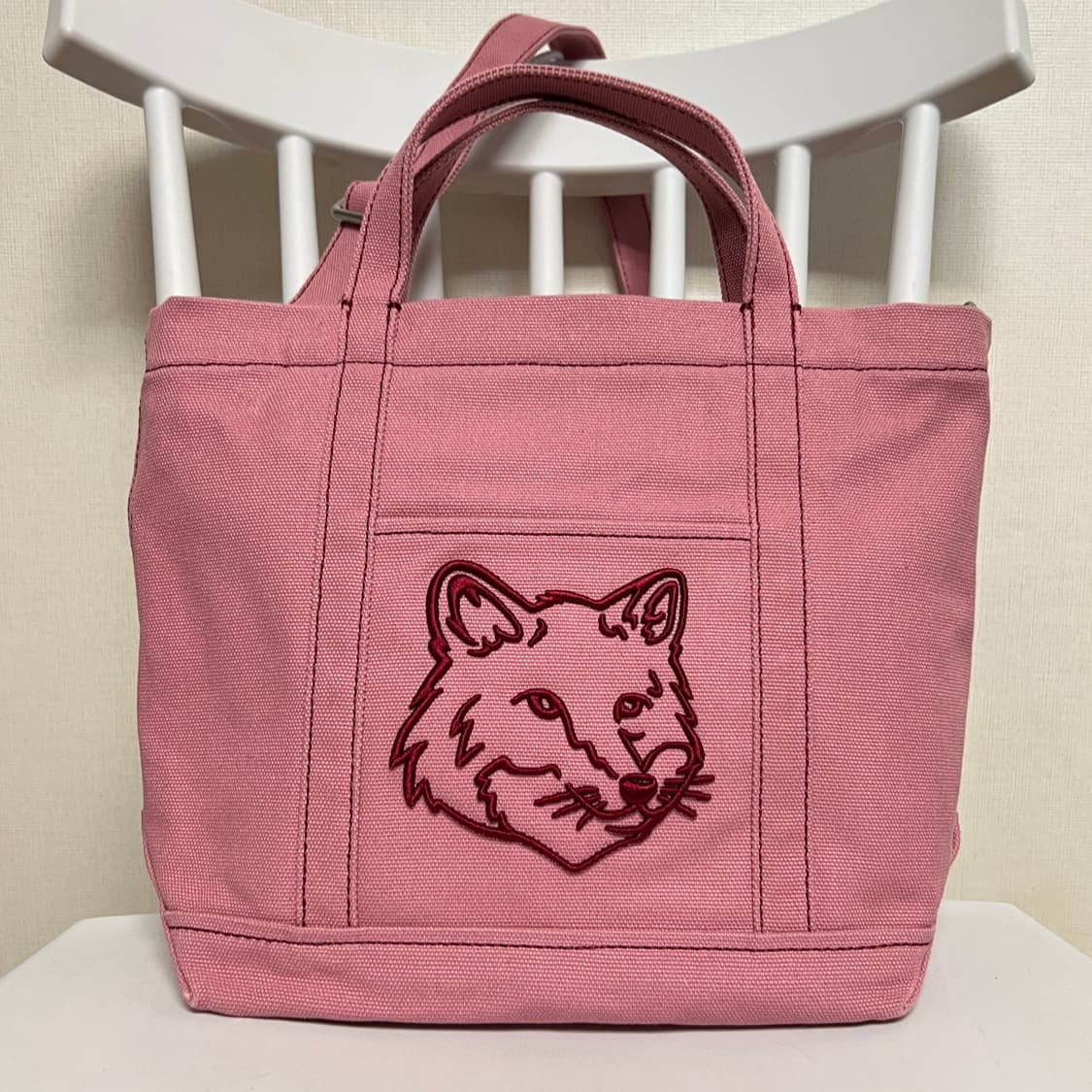 메종키츠네 폭스헤드 스몰 토드백 상품이미지1