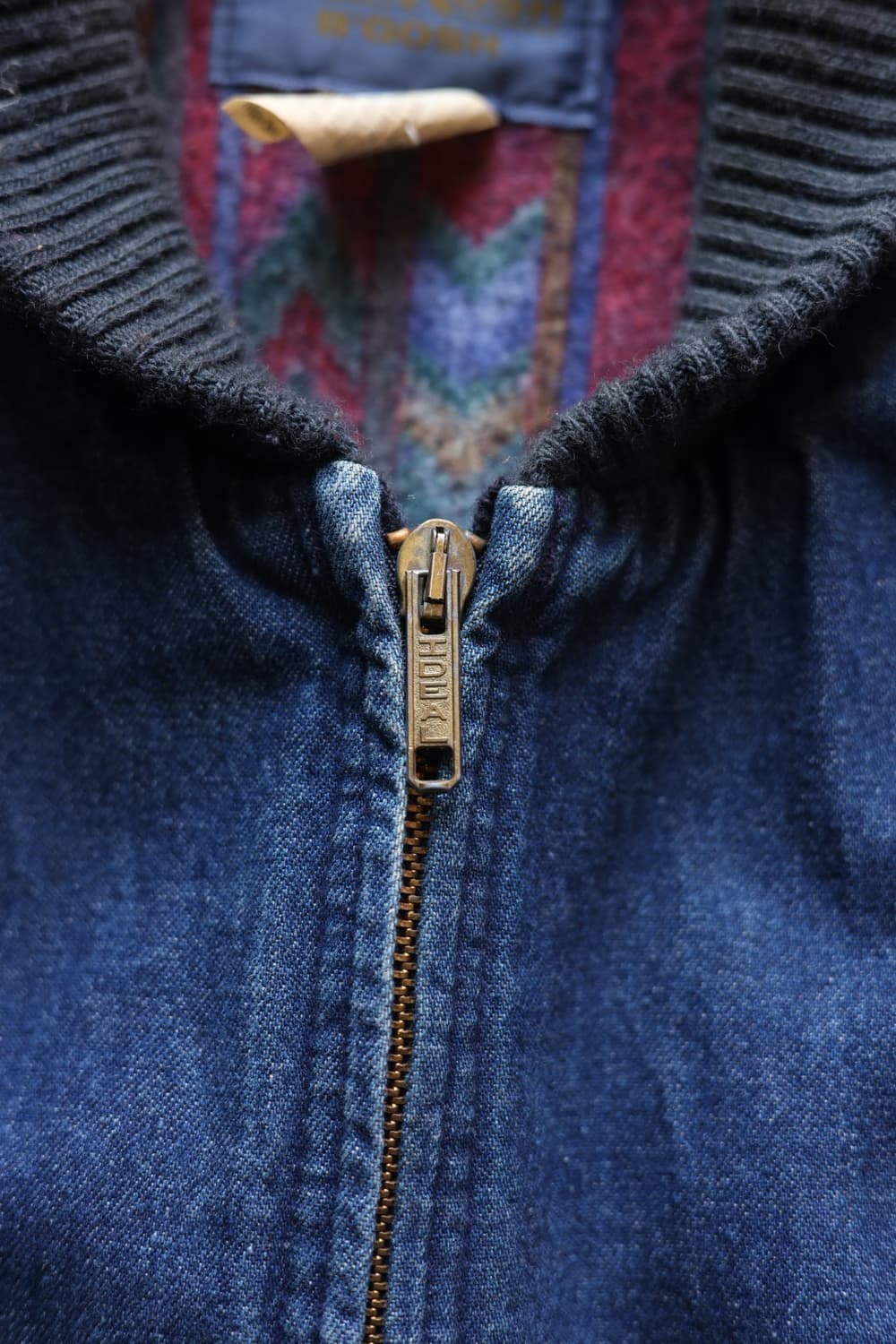 오시코시 70~80s 아즈텍 라이닝 데님 봄버자켓 상품이미지5