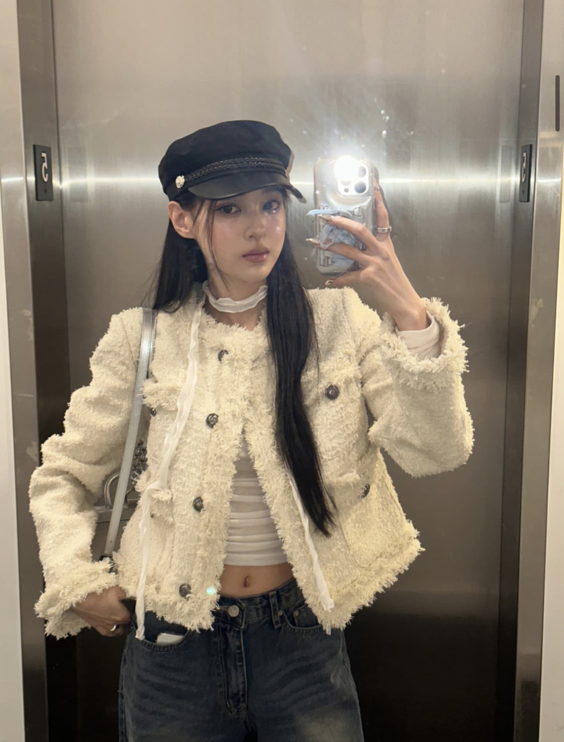 카키포인트 트위드 상품이미지1