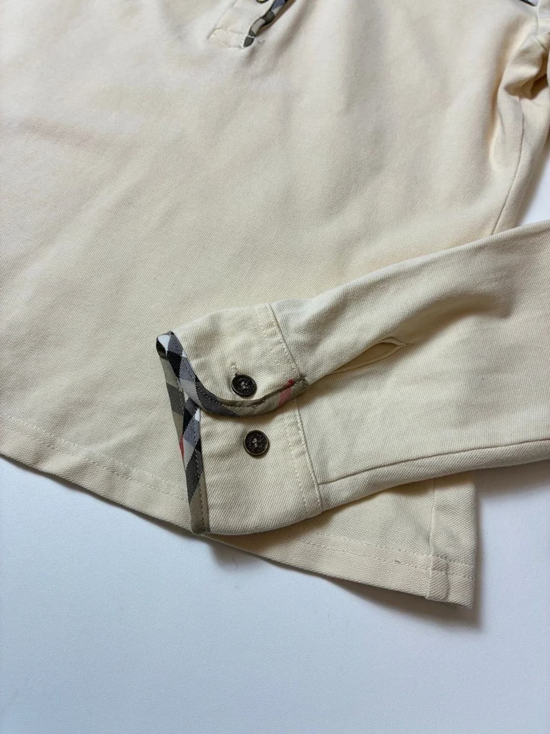 버버리 00's 노바체크 트리밍 카라 롱 슬리브 PN8408 상품이미지7