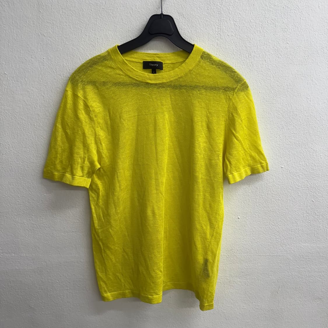 Theory 띠어리 옐로 린넨 티셔츠 p 상품이미지1
