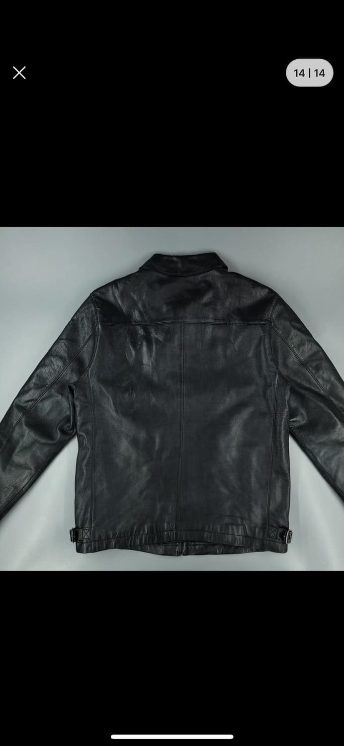 EIGEN 블랙 램스킨 양가죽 싱글레더 가죽자켓 M 상품이미지7