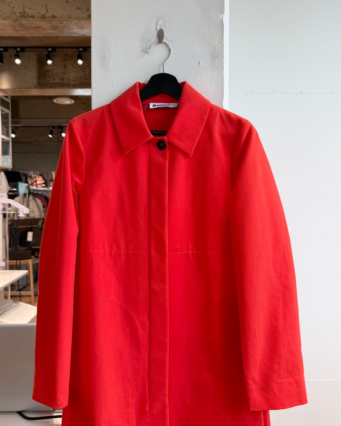 질샌더 오렌지 코튼 싱글 코트  상품이미지3