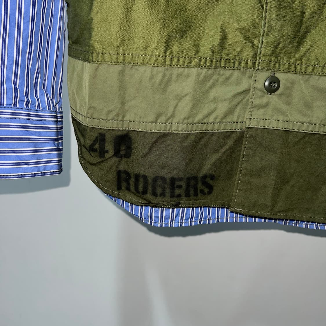 꼼데가르송 옴므 패치워크 스트라이프 셔츠 상품이미지8