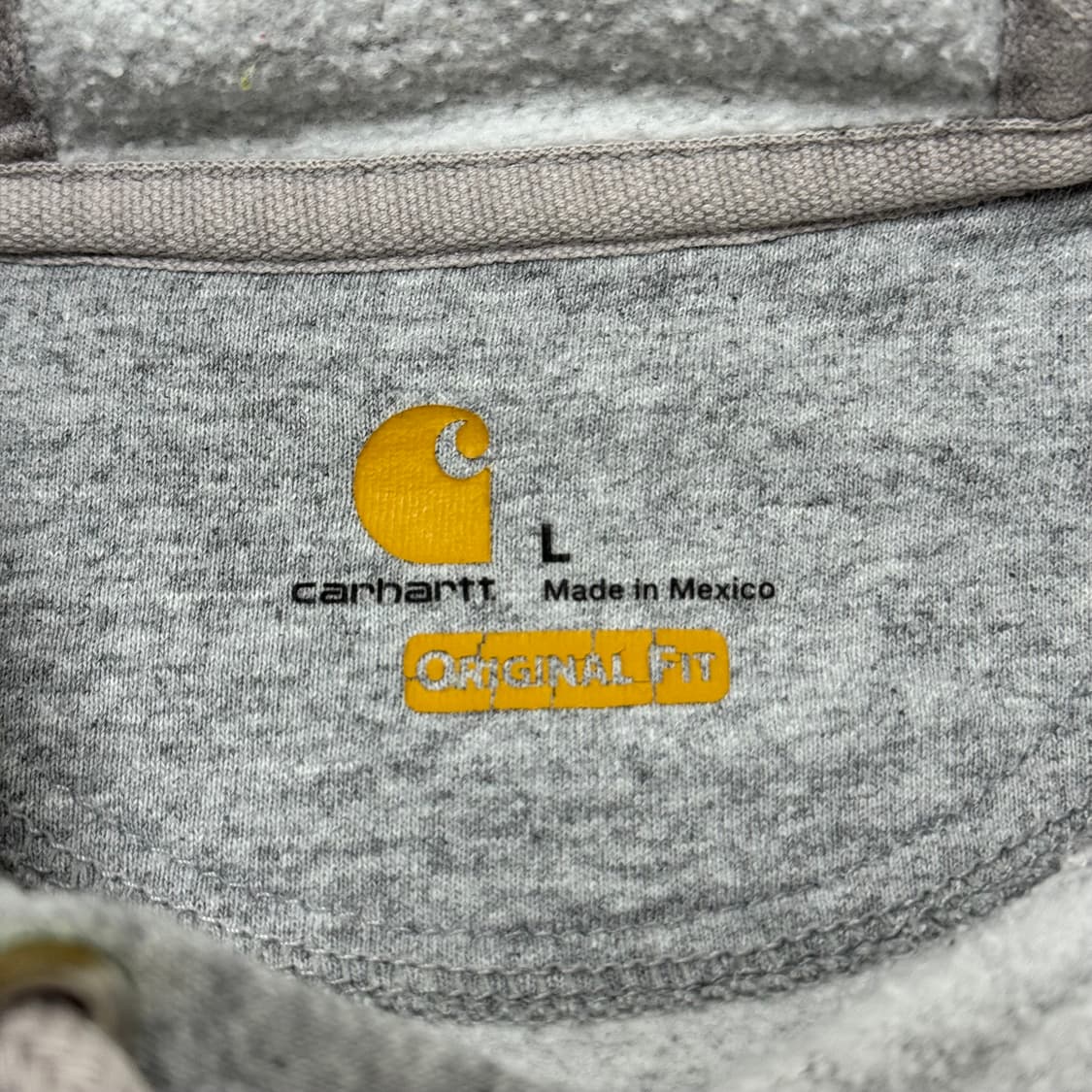 칼하트 그레이 후드티 L Original Fit 상품이미지3