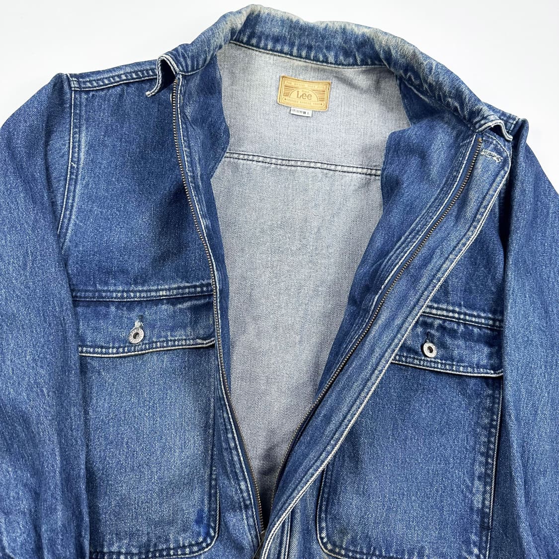 90s LEE 쌍방울 올드 데님 트러커자켓 L 상품이미지3